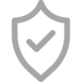 a shield icon with a checkmark in the center